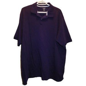 Men's Purple Golf Shirt Polo, XL, Roundtree & Yorke